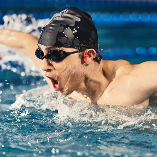 Shokz OpenSwim Pro Kemik İletimli MP3 Yüzme Kulaklığı Red