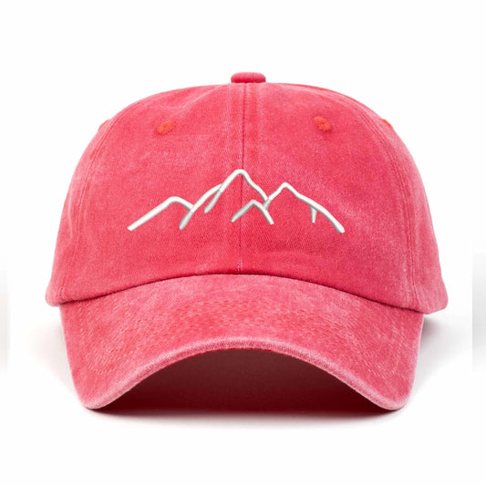 Mountain Nakışlı Yıkamalı Şapka