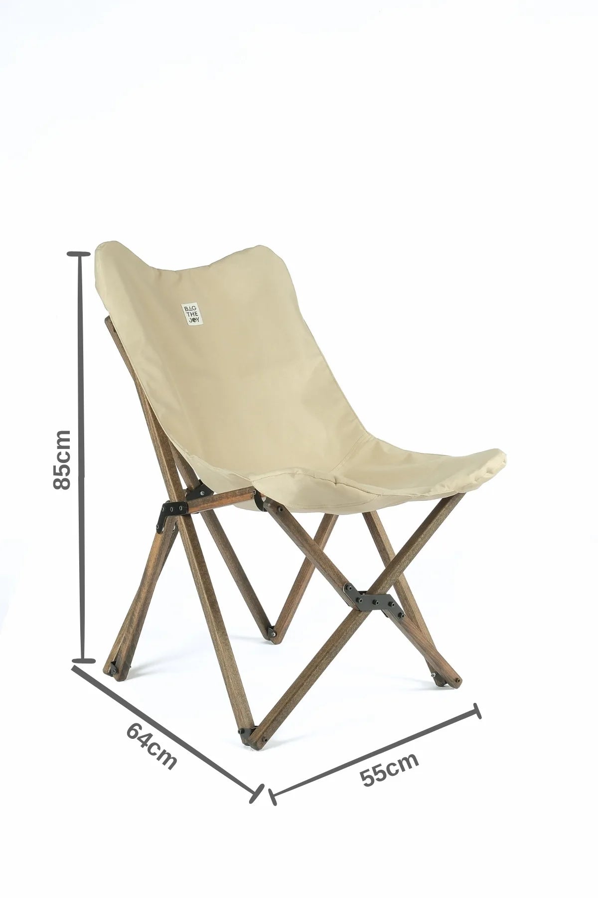 BAG THE JOY AHŞAP KATLANIR MASA SANDALYE SETİ – ANTRASİT – BEJ – 50*50*50cm