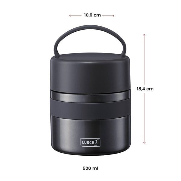 Lurch - "Iso-Pot" 500 ml Metalik Pembe, Paslanmaz Çelik - Çift Cidarlı Yemek Termosu - 240845