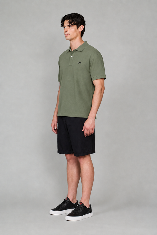 Polo Yaka T-Shirt Haki