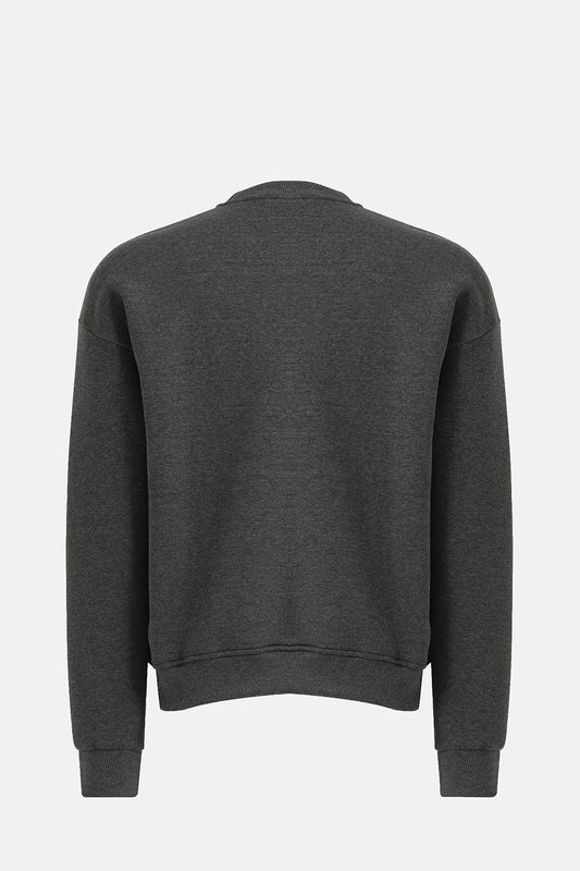 Bisiklet Yaka Oversized Fit Next Unisex Sweatshirt Antrasit