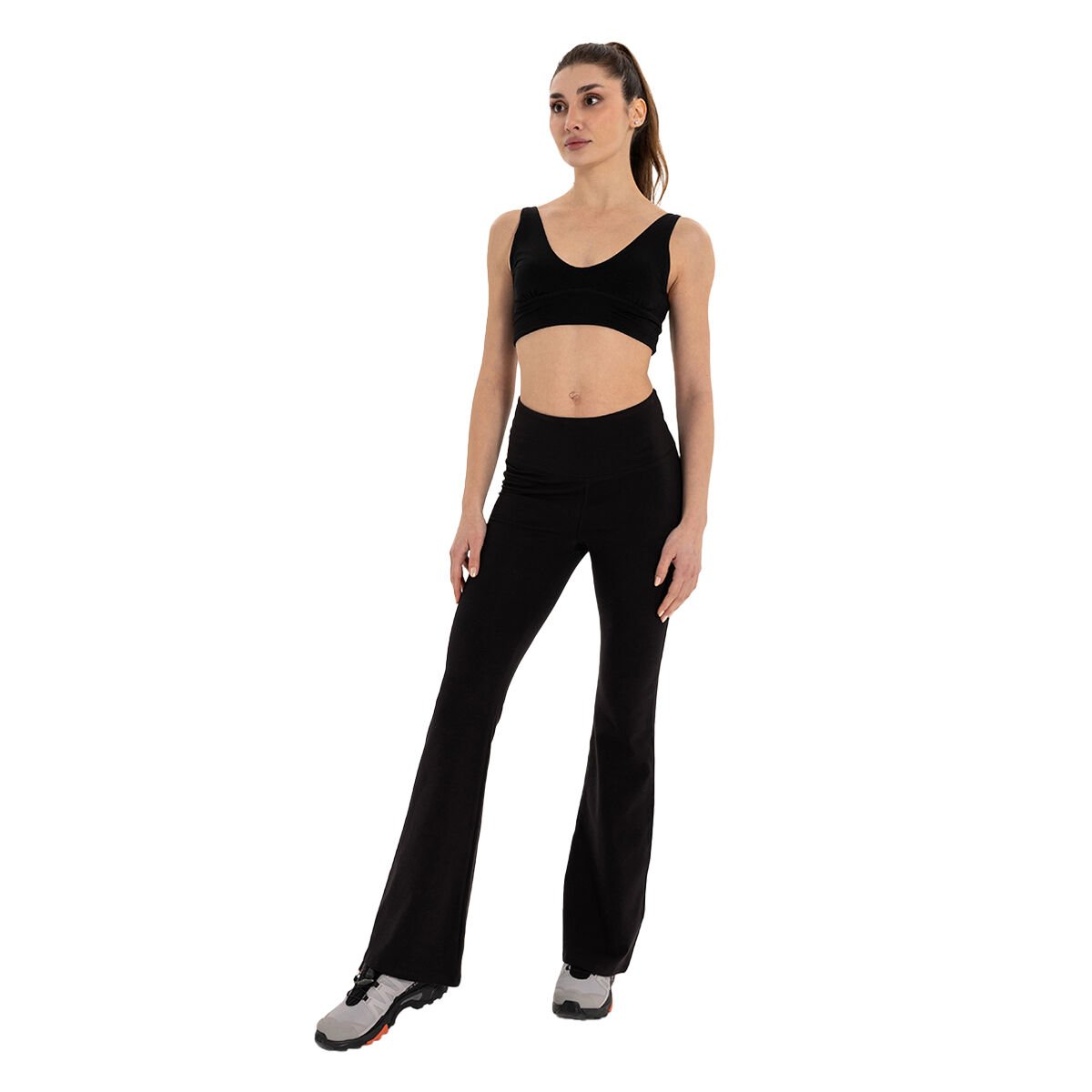 Inguz Roll Up Flare Toparlayıcı Yoga Pantolon