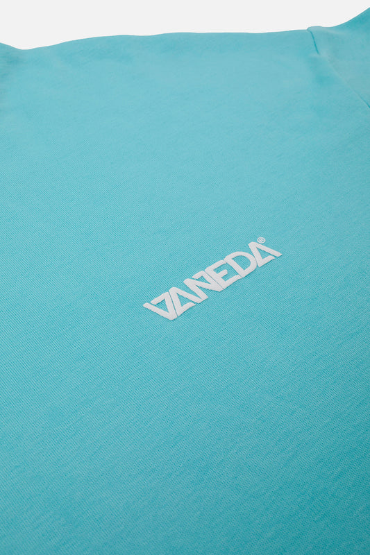 OVERSIZED FIT VANEDA LOGO BASIC TSHIRT YESIL