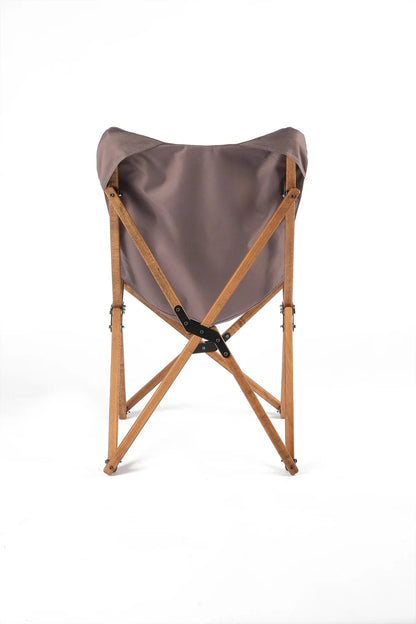 BAG THE JOY AHŞAP KATLANIR MASA SANDALYE SETİ – KAHVERENGİ – KOYU GRI – 70*70*55
