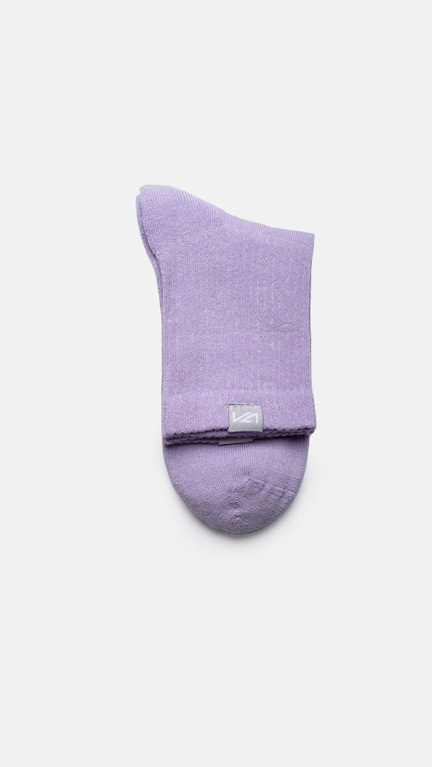 Kadın Havlu Taban Yarım Konçlu Çorap Lila