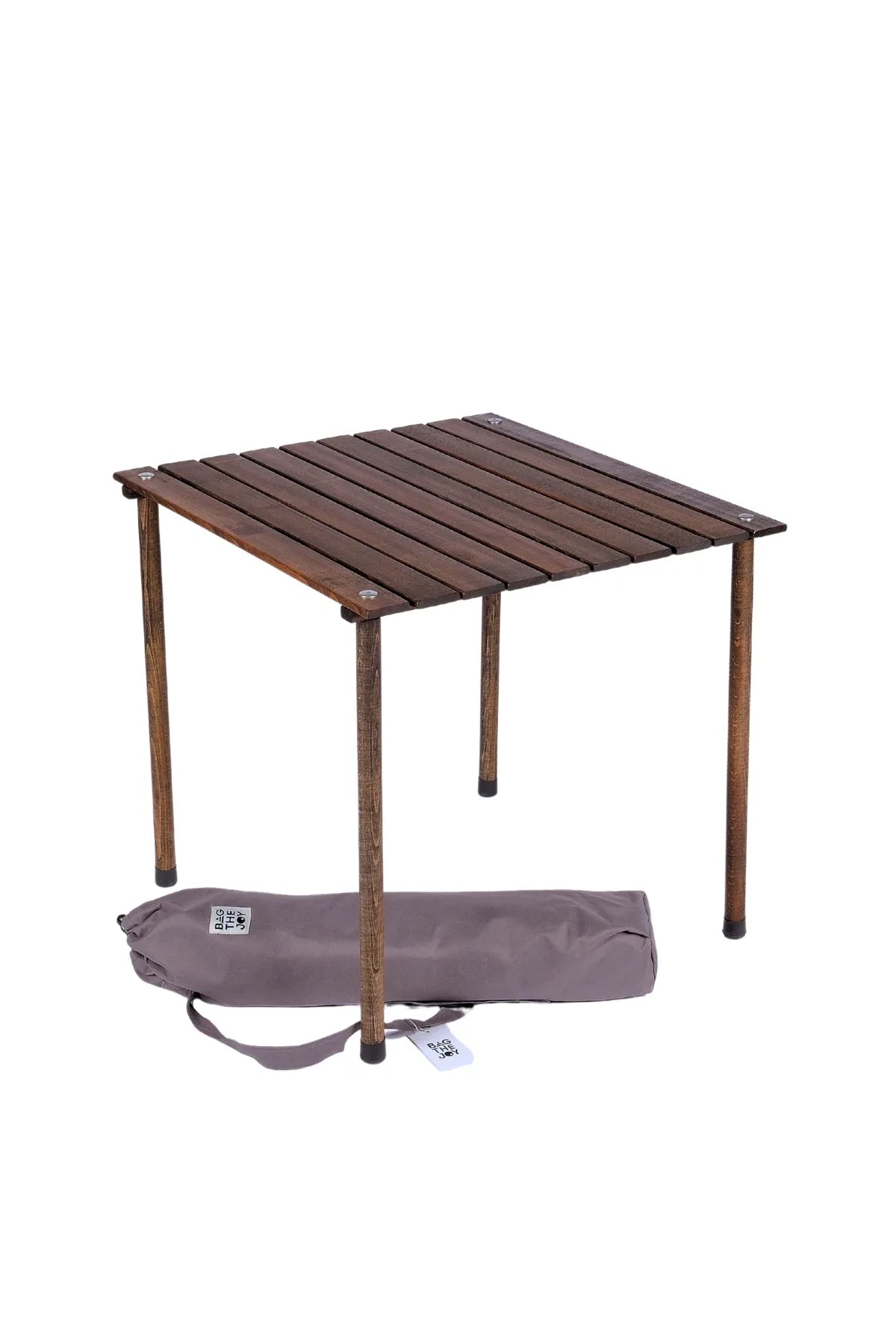 BAG THE JOY AHŞAP KATLANIR MASA SANDALYE SETİ – ANTRASİT- YEŞİL -60*60*55