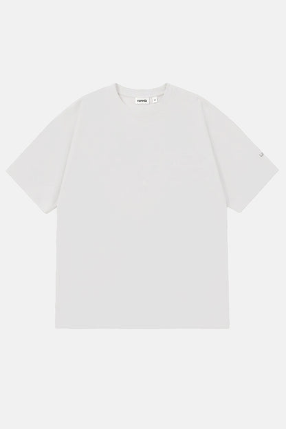 Vany Erkek Regular Fit Bisiklet Yaka T-Shirt Beyaz
