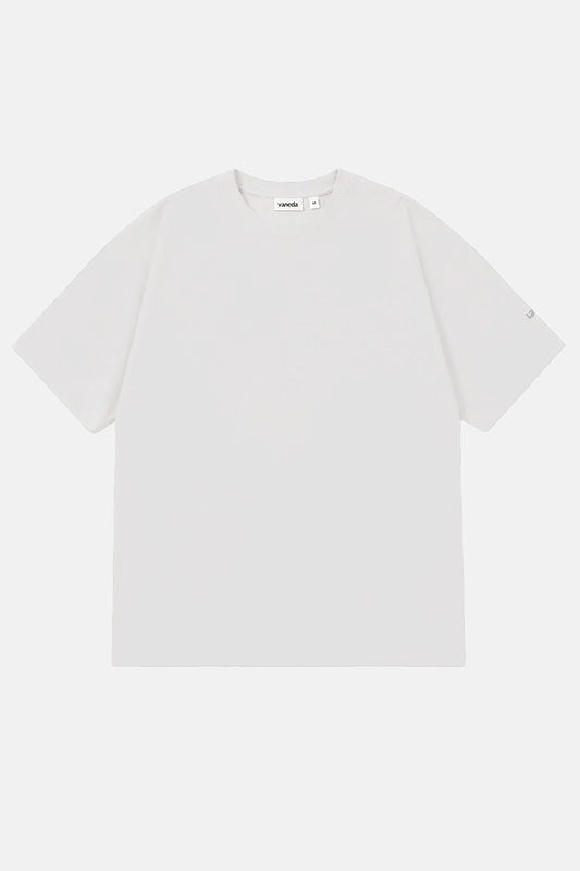 Vany Erkek Regular Fit Bisiklet Yaka T-Shirt Beyaz