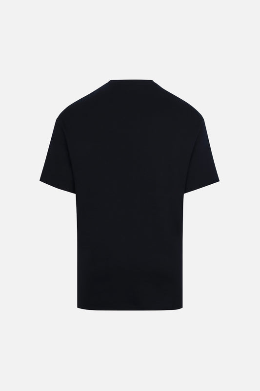 OVERSIZED FIT VANEDA LOGO BASIC TSHIRT LACIVERT