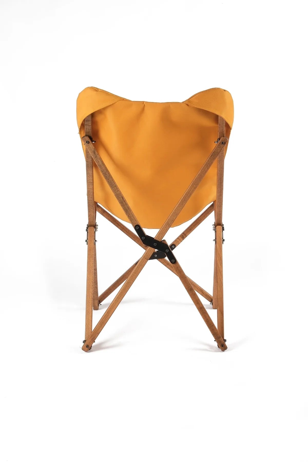 BAG THE JOY AHŞAP KATLANIR MASA SANDALYE SETİ – KAHVERENGİ – HARDAL – 70*70*55