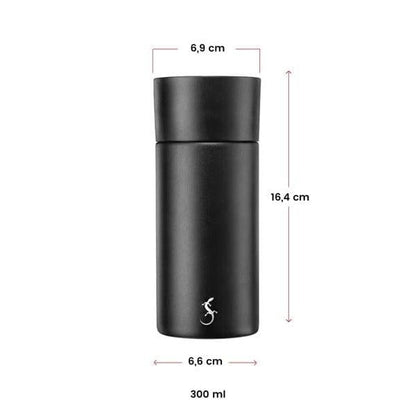 Lurch - 360° EDS Termos 300 ml Mat Siyah, Paslanmaz Çelik - Çift Cidarlı, Sızdırmaz - 270986