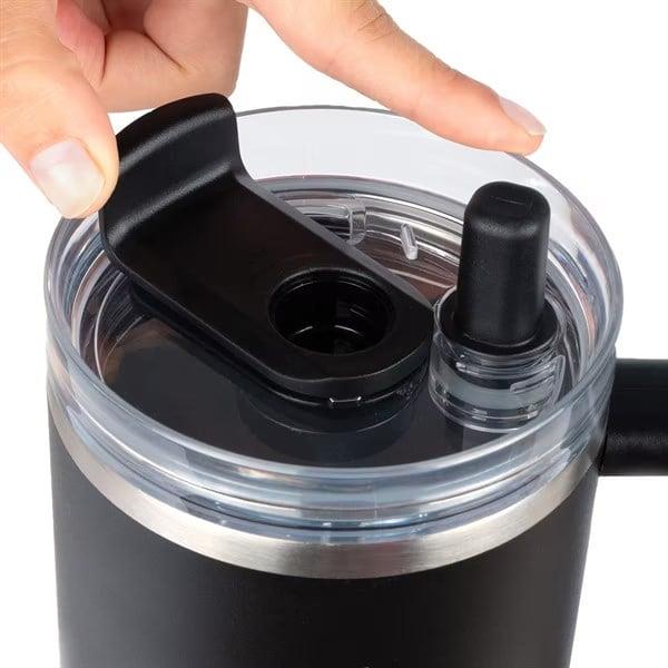 Lurch - “Big Cup” 0.8 L Lila, Paslanmaz Çelik Termos - Uzatılabilir Pipetli, Çift Cidarlı, Sızdırmaz - 270975