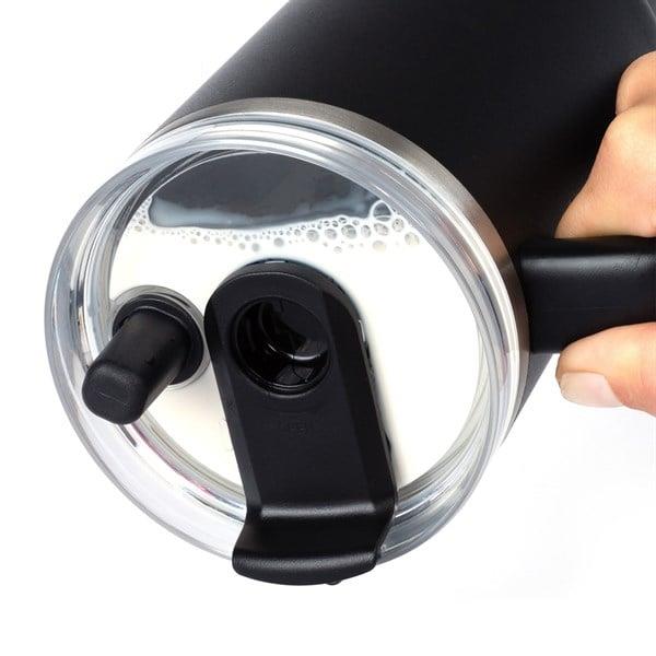 Lurch - “Big Cup” 0.8 L Mat Siyah, Paslanmaz Çelik Termos - Uzatılabilir Pipetli, Çift Cidarlı, Sızdırmaz - 270977