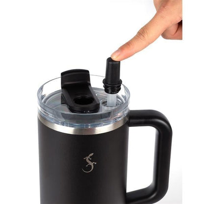 Lurch - “Big Cup” 1.2 L Adaçayı Yeşil, Paslanmaz Çelik Termos - Uzatılabilir Pipetli, Çift Cidarlı, Sızdırmaz - 240877