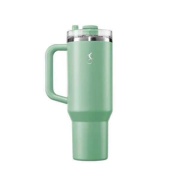Lurch - “Big Cup” 1.2 L Adaçayı Yeşil, Paslanmaz Çelik Termos - Uzatılabilir Pipetli, Çift Cidarlı, Sızdırmaz - 240877