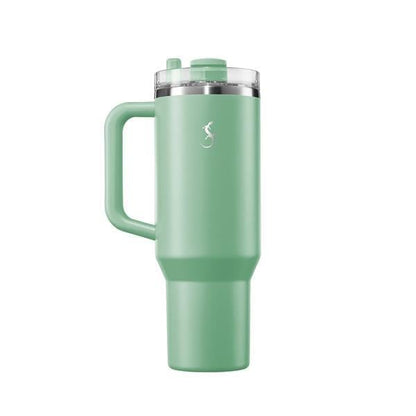 Lurch - “Big Cup” 1.2 L Adaçayı Yeşil, Paslanmaz Çelik Termos - Uzatılabilir Pipetli, Çift Cidarlı, Sızdırmaz - 240877