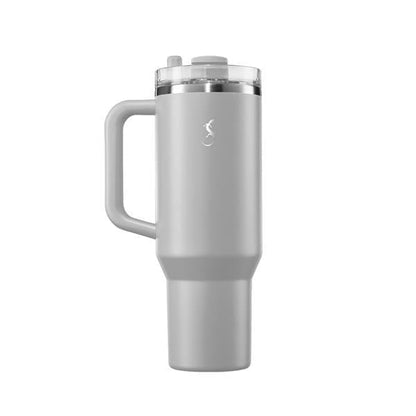 Lurch - “Big Cup” 1.2 L Granit Gri, Paslanmaz Çelik Termos - Uzatılabilir Pipetli, Çift Cidarlı, Sızdırmaz - 240878