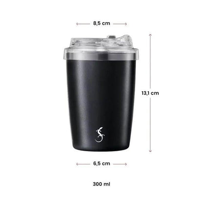 Lurch - "Coffee-To-Go" 300 ml Granit Gri, Paslanmaz Çelik Termos - Çift Cidarlı - 270985
