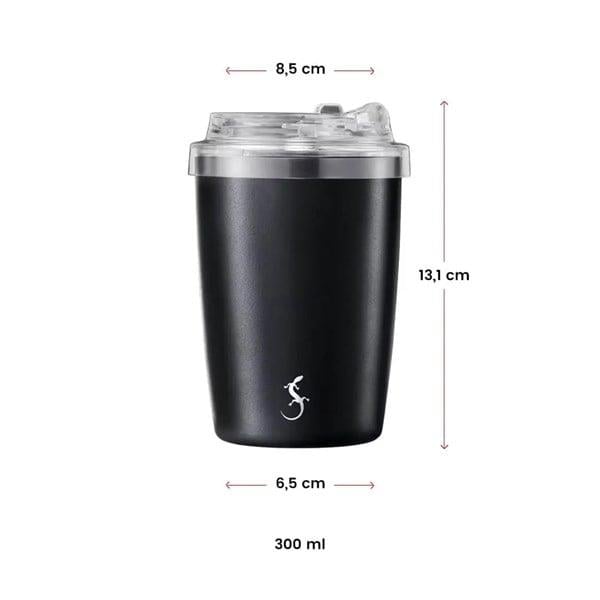 Lurch - "Coffee-To-Go" 300 ml Mat Siyah, Paslanmaz Çelik Termos - Çift Cidarlı - 270983