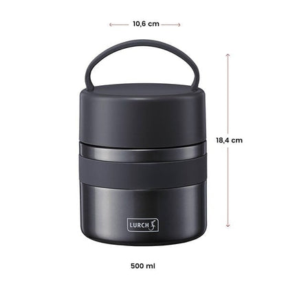 Lurch - "Iso-Pot" 500 ml Metalik Pembe, Paslanmaz Çelik - Çift Cidarlı Yemek Termosu - 240845