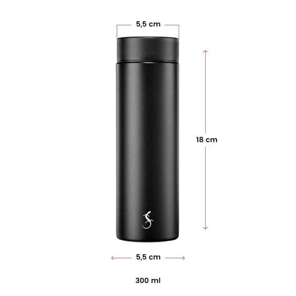 Lurch - Mini Termos 300 ml Mat Siyah, Paslanmaz Çelik - Çift Cidarlı, Sızdırmaz - 270970