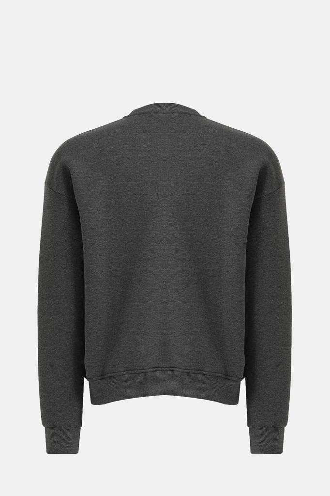 Bisiklet Yaka Oversized Fit Next Unisex Sweatshirt Antrasit