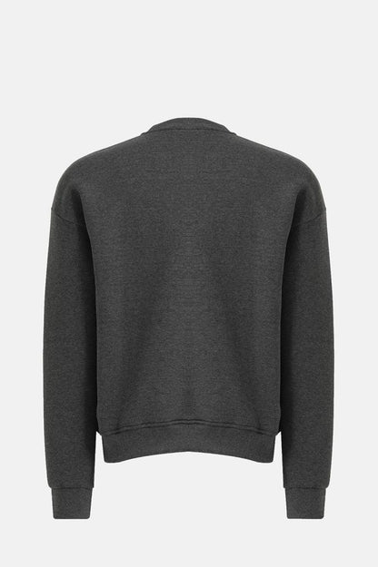Bisiklet Yaka Oversized Fit Next Unisex Sweatshirt Antrasit