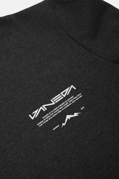 Bisiklet Yaka Oversized Fit Next Unisex Sweatshirt Antrasit