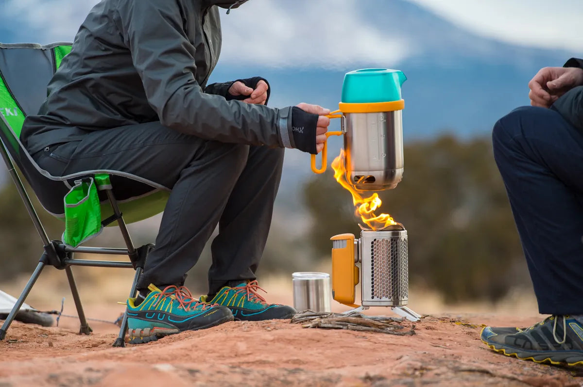 CampStove Complete Cook Kit Elektrik Üreten Odunlu Kamp Pişirme Seti