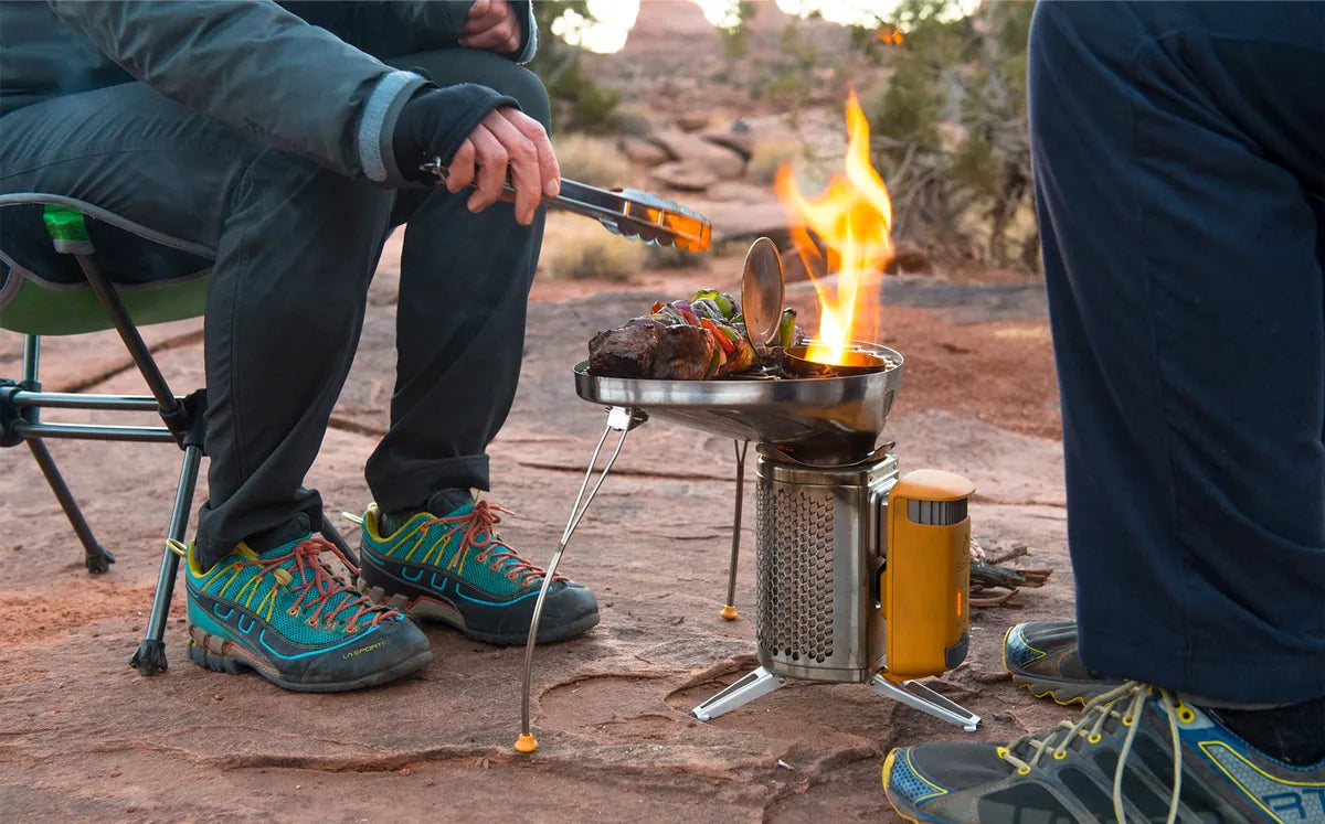 CampStove Complete Cook Kit Elektrik Üreten Odunlu Kamp Pişirme Seti