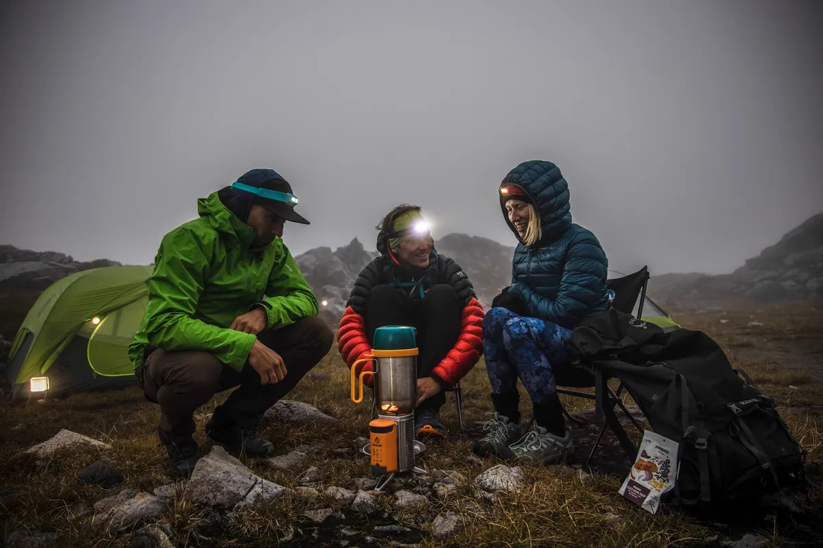 CampStove Complete Cook Kit Elektrik Üreten Odunlu Kamp Pişirme Seti