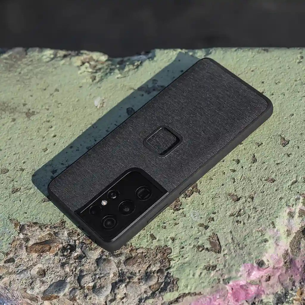 Fabric Case Galaxy S22+ Manyetik Telefon Kılıfı - Charcoal