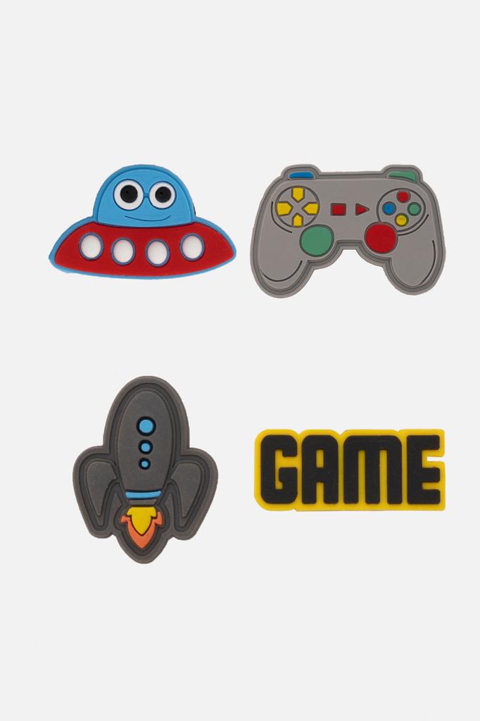 Gamer Unisex Renkli 4'lü Terlik Süsü