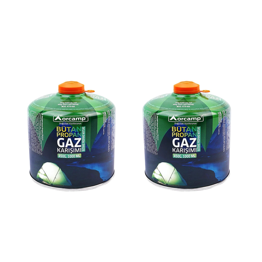2'li Orcamp 450 Gram Gaz Kartuşu