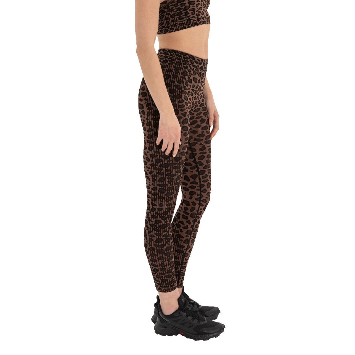 Inguz Leopar Desen Seamless Toparlayıcı Tayt