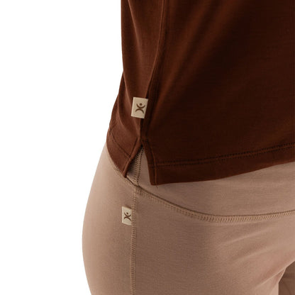Inguz Modal Bisiklet Yaka Basic Yoga T-Shirt