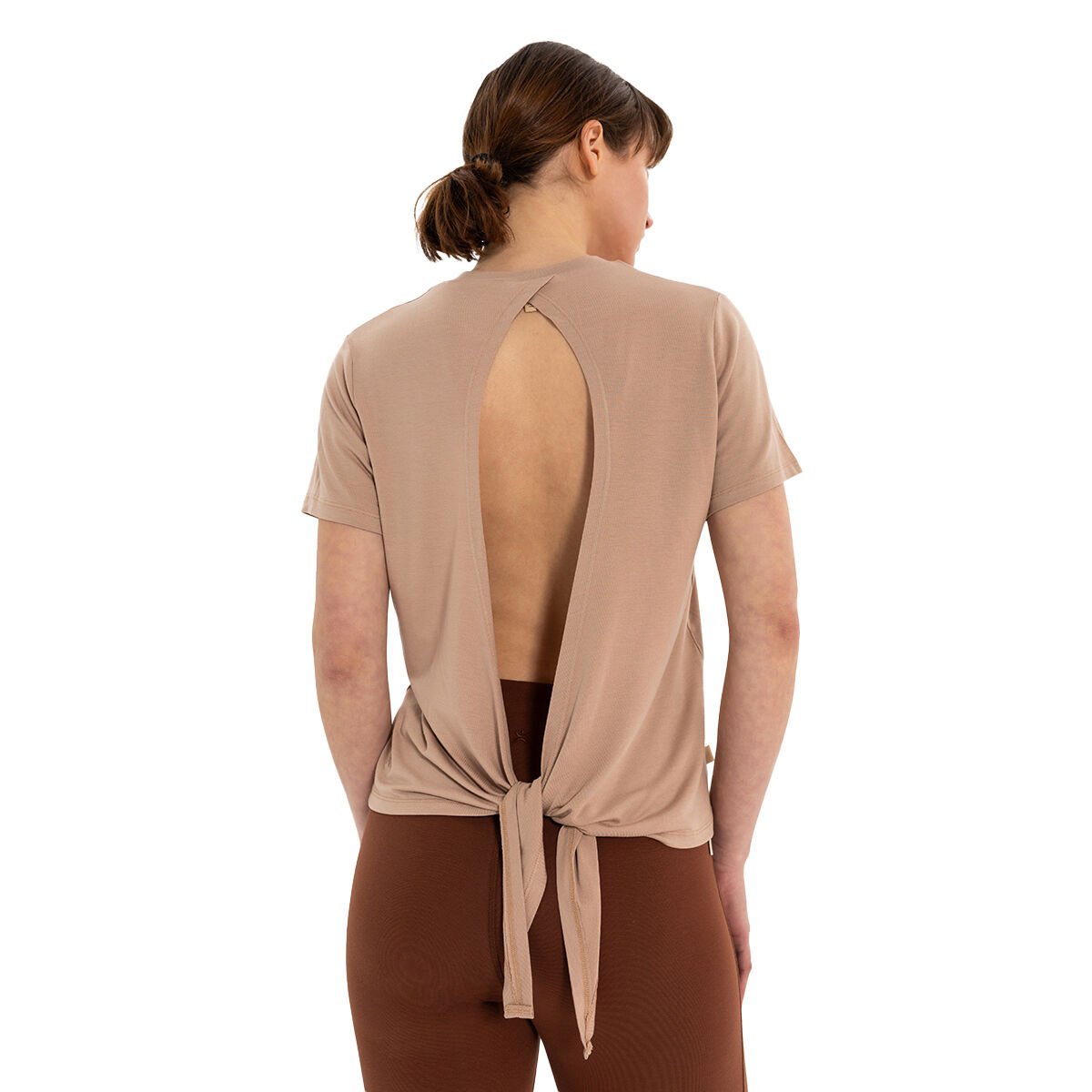 Inguz Sırt Bağlamalı Modal Yoga T-Shirt