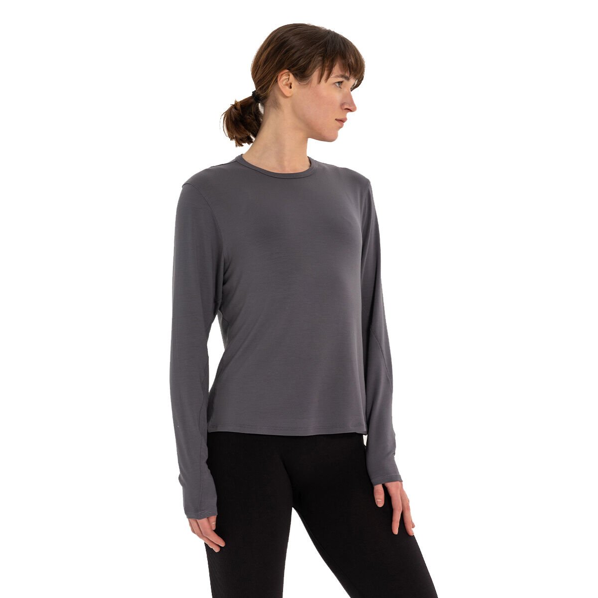 Inguz Uzun Kollu Basic Modal Yoga T-Shirt