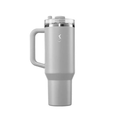 Lurch - “Big Cup” 1.2 L Granit Gri, Paslanmaz Çelik Termos - Uzatılabilir Pipetli, Çift Cidarlı, Sızdırmaz - 240878