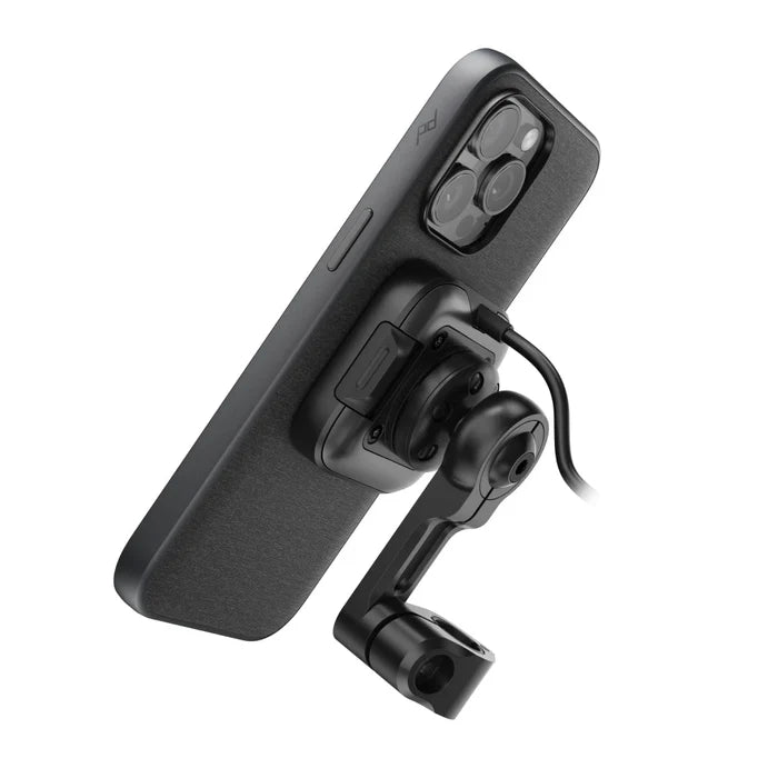 Motorcycle Mirror Mount Qi2 Kablosuz Şarjlı Telefon Tutucu