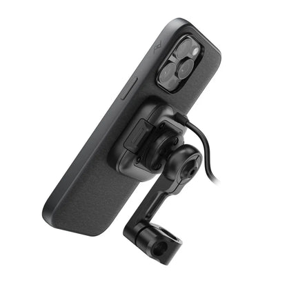 Motorcycle Mirror Mount Qi2 Kablosuz Şarjlı Telefon Tutucu