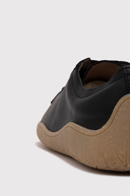 1383 V-Barefoot Comfort Deri Kadın Ayakkabı Siyah