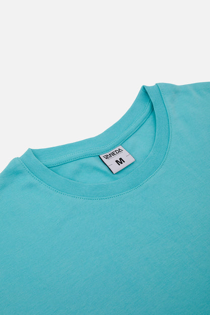 OVERSIZED FIT VANEDA LOGO BASIC TSHIRT YESIL