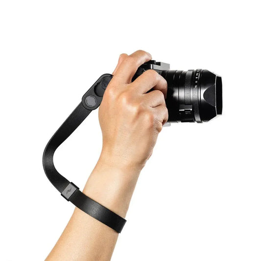 Cuff Leather Deri Fonksiyonel Kamera Bilek Askısı - Black