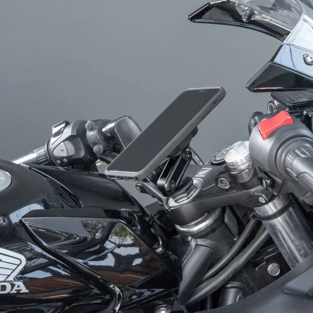 Motorcycle Stem Mount Qi2 Kablosuz Şarjlı Telefon Tutucu