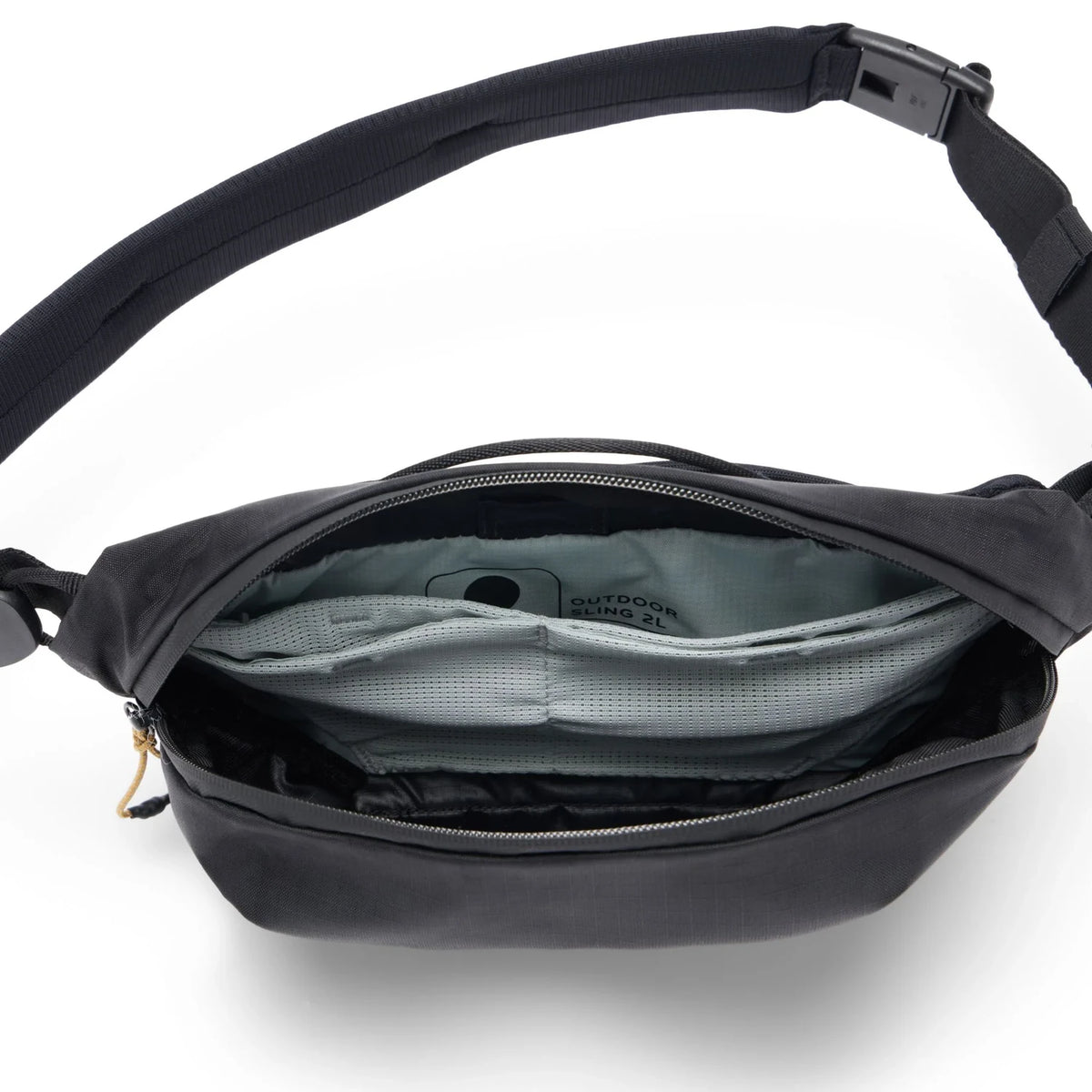 Outdoor Sling 2L Fonksiyonel Bel ve Omuz Çantası - Black