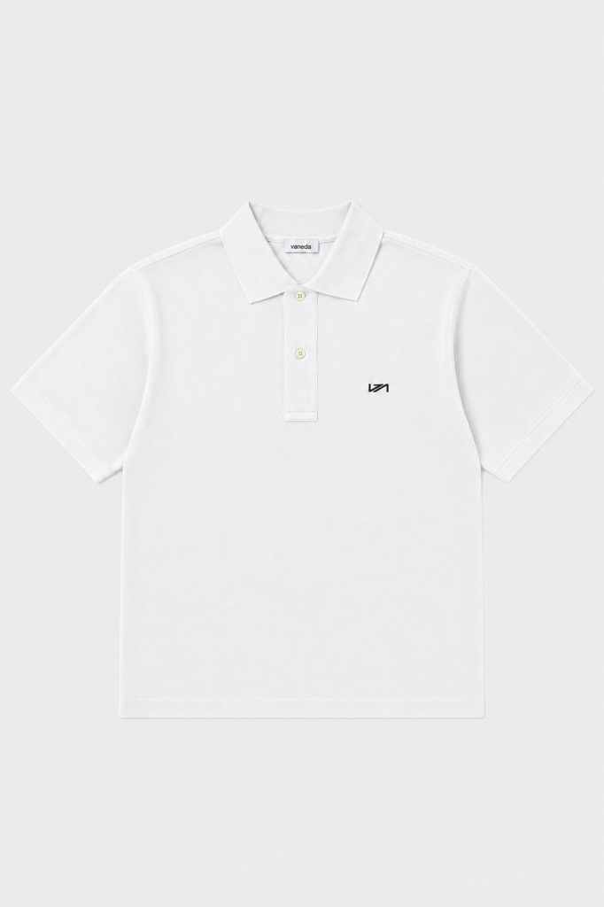 Polo Yaka T-Shirt Beyaz