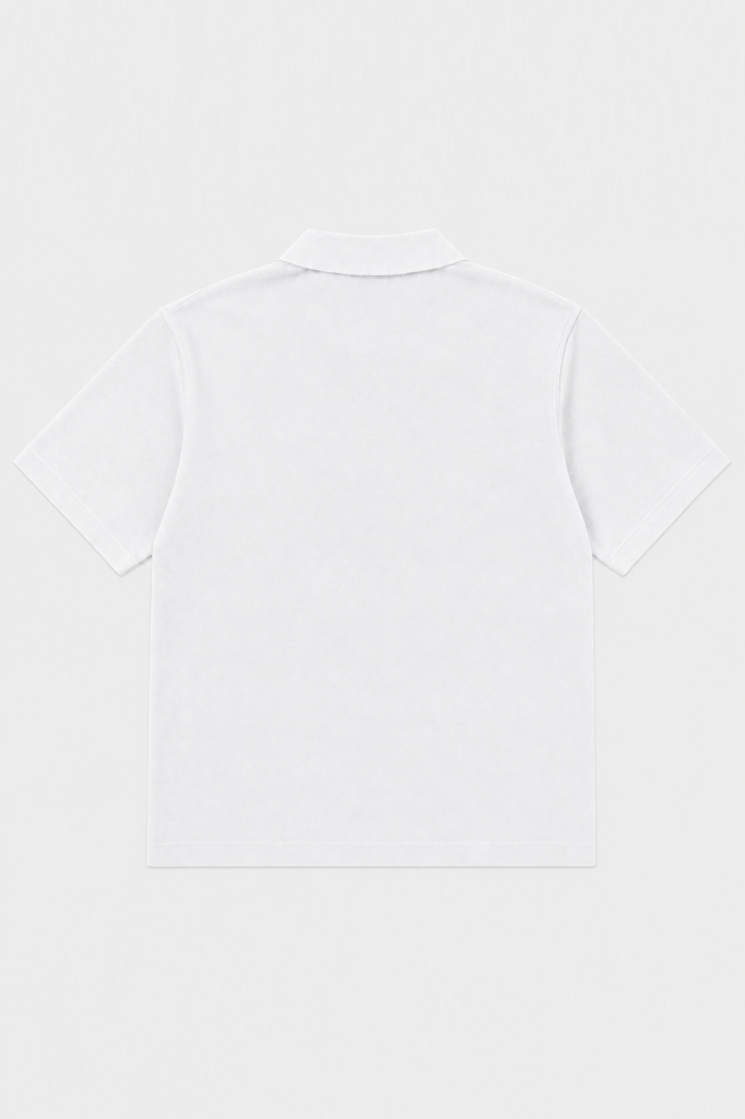 Polo Yaka T-Shirt Beyaz