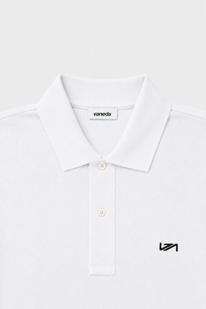 Polo Yaka T-Shirt Beyaz